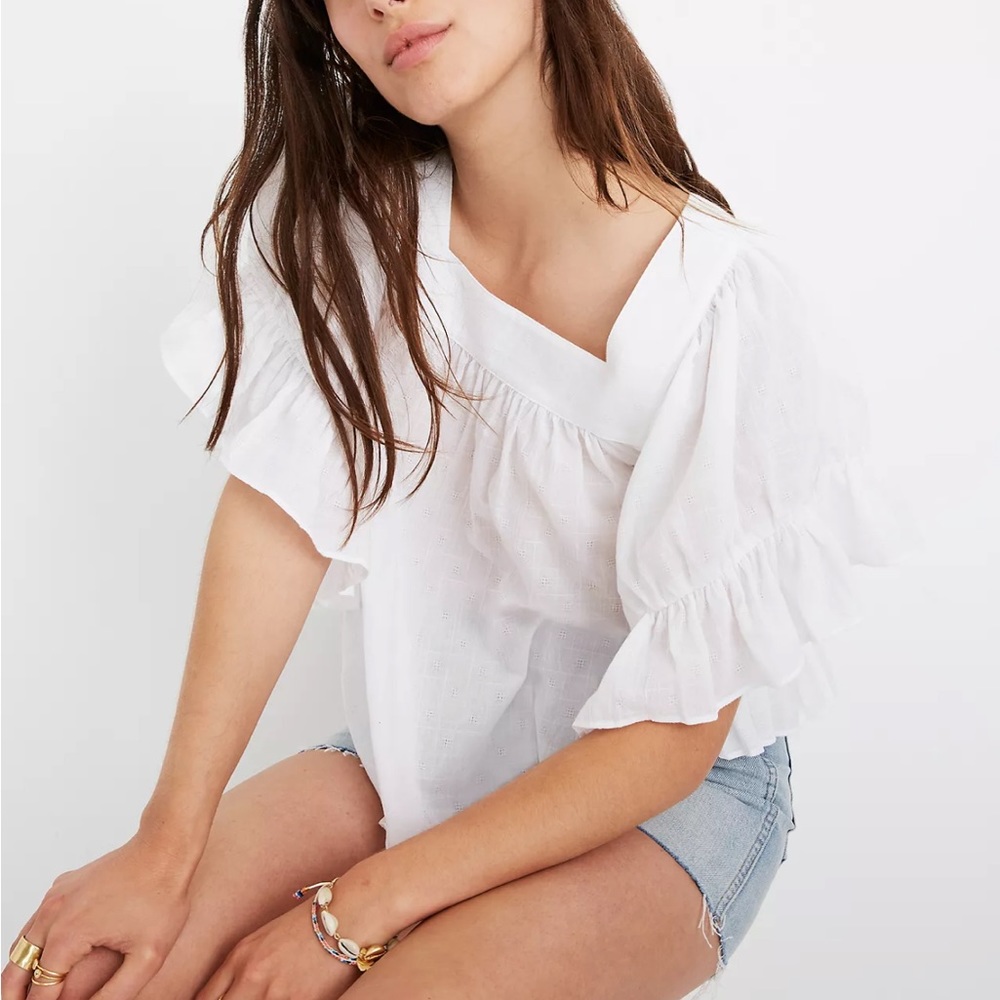 Madewell Flutter Sleeve Top